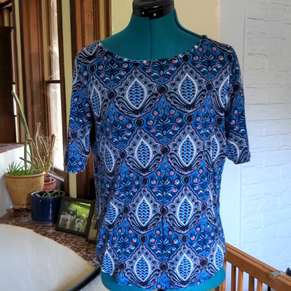 Loft Blue Linen Tee